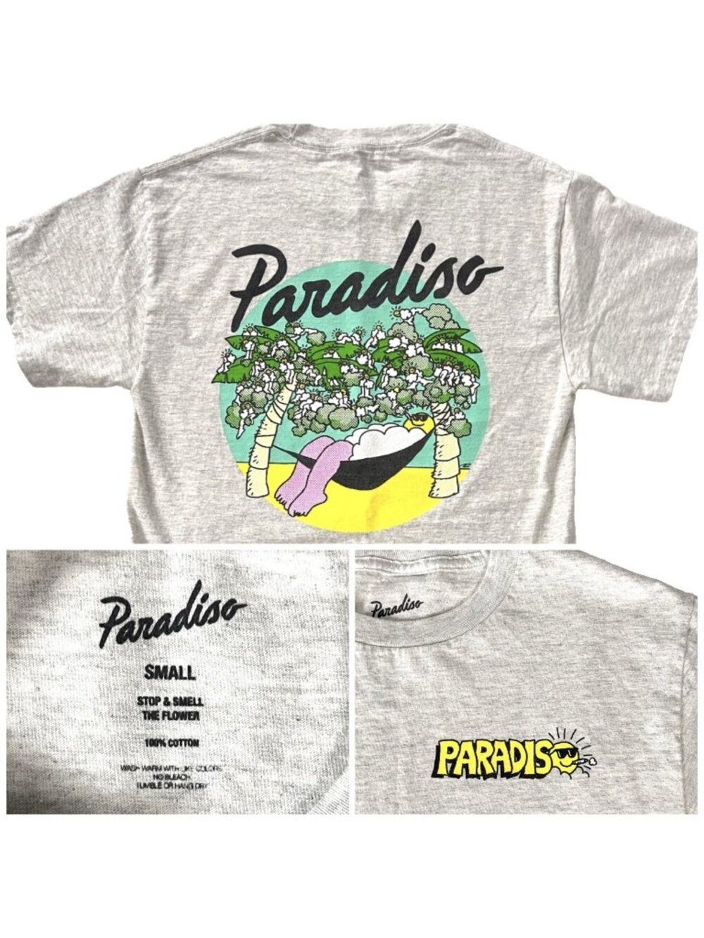 Paradiso Hammock Smoke Relax 420 Mens T-Shirt size Small 34x26